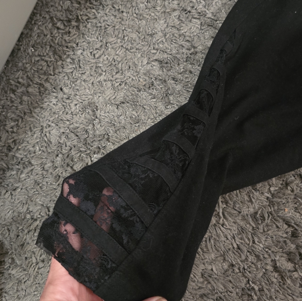 Torrid Black Leggings With Lace - Picture 3 of 6
